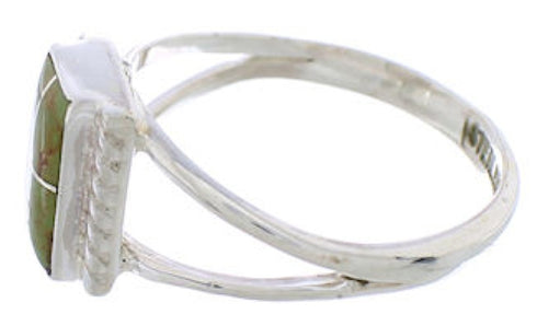 Turquoise And Sterling Silver Ring Size 4-1/2 EX43162