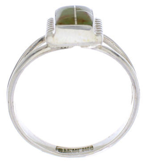 Turquoise And Sterling Silver Ring Size 4-1/2 EX43162