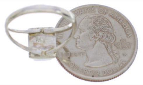 Turquoise And Sterling Silver Ring Size 4-1/2 EX43162