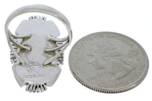 Southwest Sterling Silver Turquoise Jewelry Ring Size 6 TX40681