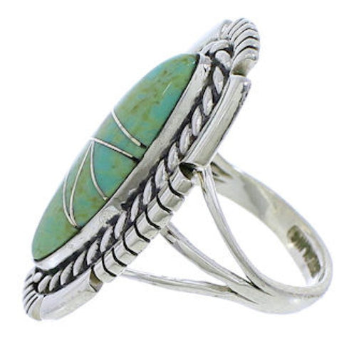 Silver Turquoise Southwest Jewelry Ring Size 5-1/4 TX40687
