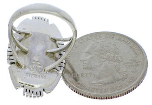 Silver Turquoise Southwest Jewelry Ring Size 5-1/4 TX40687