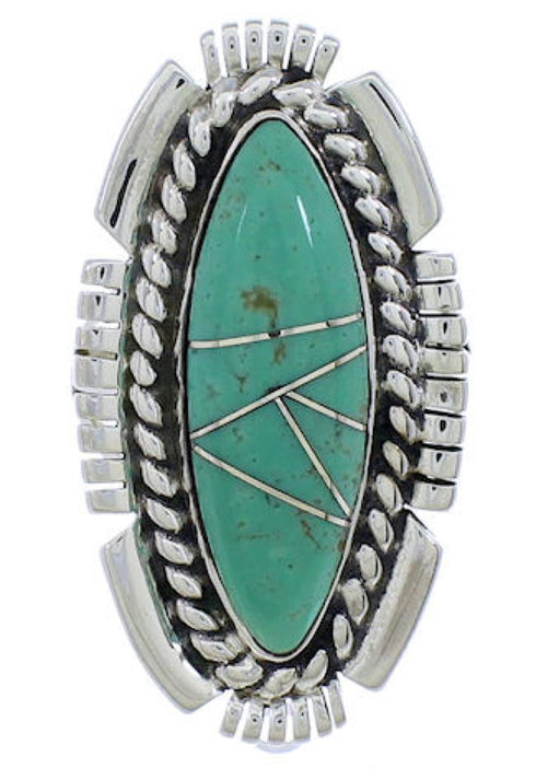 Silver Southwest Jewelry Turquoise Ring Size 5 TX40701