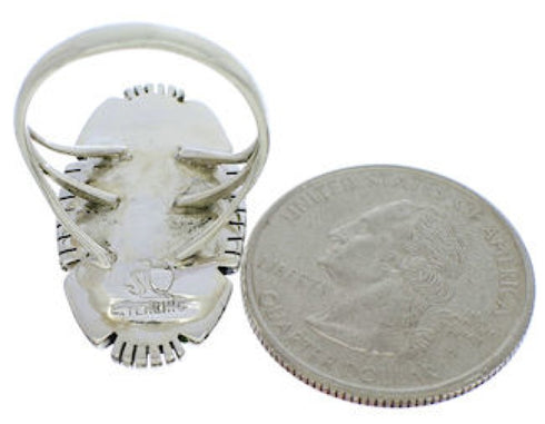 Turquoise Jewelry Sterling Silver Southwest Ring Size 5-3/4 TX40720