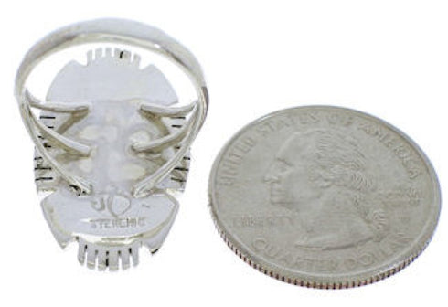 Multicolor Sterling Silver Jewelry Ring Size 5-1/4 TX40747