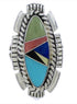 Southwestern Multicolor Sterling Silver Ring Size 5-1/2 TX40764