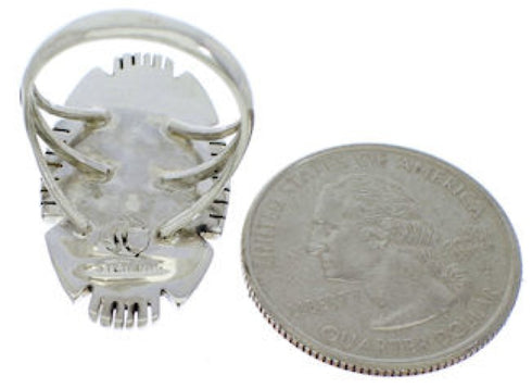 Southwest Multicolor Genuine Sterling Silver Ring Size 4-3/4 TX40769