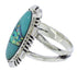 Genuine Sterling Silver Opal Turquoise Inlay Ring Size 8-1/2 TX38147