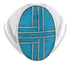 Turquoise Inlay Authentic Sterling Silver Ring Size 8-3/4 WX42002