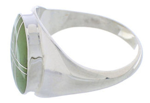 Genuine Sterling Silver Turquoise Southwest Ring Size 8-1/2 YX87398