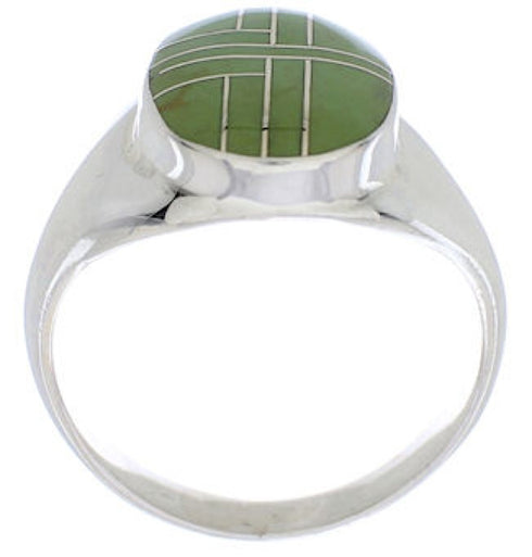 Genuine Sterling Silver Turquoise Southwest Ring Size 8-1/2 YX87398