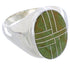 Silver Turquoise Southwest Ring Size 8-1/2 YX87391