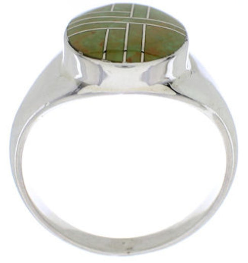 Silver Turquoise Southwest Ring Size 8-1/2 YX87391