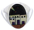 Native American Villiage Design Multicolor Ring Size 9-3/4 WX42363