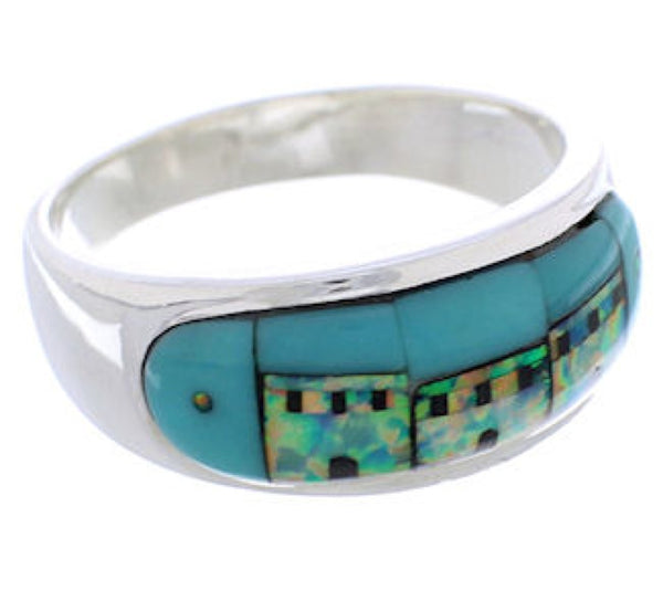 Multicolor Native American Design Southwest Ring Size 11-1/4 TX41994