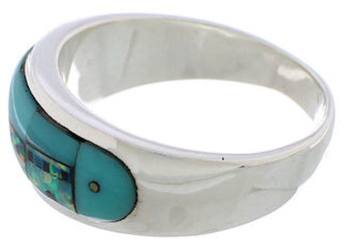 Multicolor Native American Design Southwest Ring Size 11-1/4 TX41994