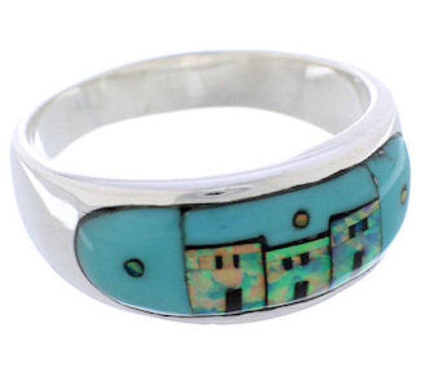 Native American Design Multicolor Southwest Ring Size 9-1/2 TX42018