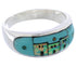 Native American Design Multicolor Southwest Ring Size 9-1/2 TX42018