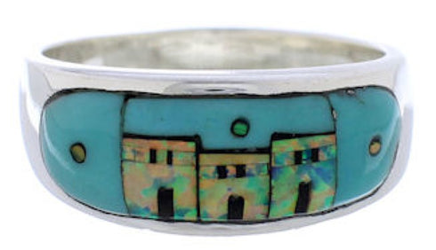 Native American Design Multicolor Southwest Ring Size 9-1/2 TX42018