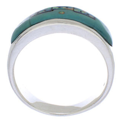 Native American Design Multicolor Jewelry Ring Size 9-1/2 TX42021