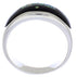 Black Jade Opal Native American Design Silver Ring Size 11-1/4 TX42098