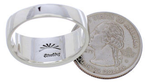 Silver Multicolor Native American Design Ring Size 9-1/2 TX42167