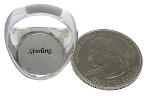 Native American Design Silver Multicolor Ring Size 9-1/2 TX42207