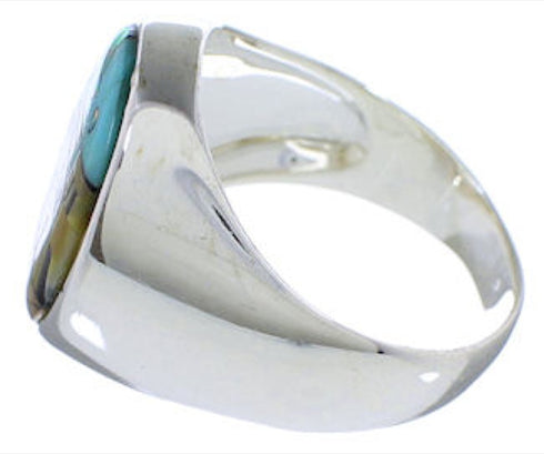 Southwest Native American Design Multicolor Ring Size 12-1/2 TX42217