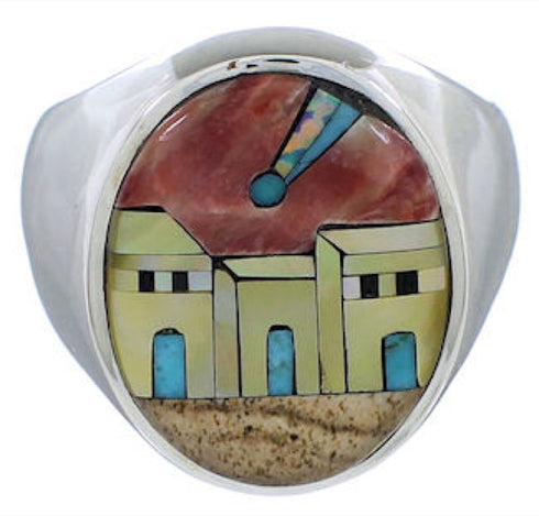 Native American Design Southwest Multicolor Ring Size 11-1/2 TX42257