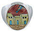 Native American Design Southwest Multicolor Ring Size 11-1/2 TX42257