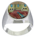 Native American Design Southwest Multicolor Ring Size 11-1/2 TX42257