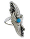 Turquoise Sterling Silver Southwest Jewelry Ring Size 5-3/4 TX42556