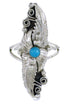 Turquoise Silver Southwest Ring Size 5-1/4 TX42468