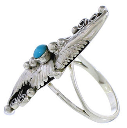 Turquoise Sterling Silver Southwest Ring Size 8-1/2 TX42441