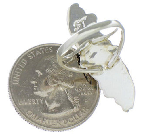 Turquoise Silver Southwestern Ring Size 7-1/4 TX42469