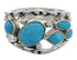 Turquoise Sterling Silver Southwestern Ring Size 8-1/4 TX40191