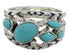 Southwest Sterling Silver Turquoise Ring Size 5-3/4 TX40199
