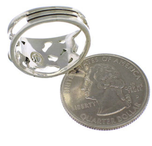 Southwest Sterling Silver Turquoise Ring Size 5-3/4 TX40199