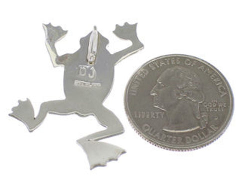 Silver Multicolor Frog Jewelry Pendant PX28843