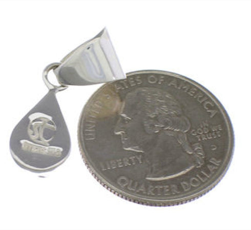 Multicolor And Genuine Sterling Silver Tear Drop Pendant PX28861