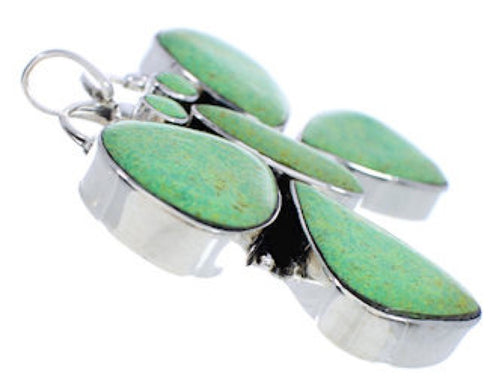 Sterling Silver And Turquoise Butterfly Pendant PX23680