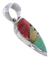 Genuine Sterling Silver And Multicolor Slide Pendant EX30618