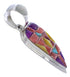 Multicolor Southwestern Silver Jewelry Pendant EX30620