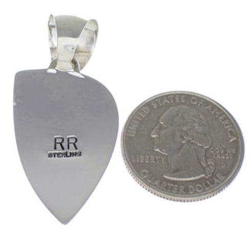 Multicolor Southwestern Silver Jewelry Pendant EX30620