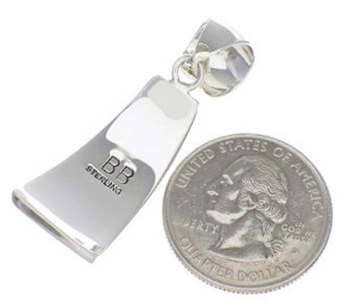 Southwest Turquoise And Opal Silver Pendant EX30637