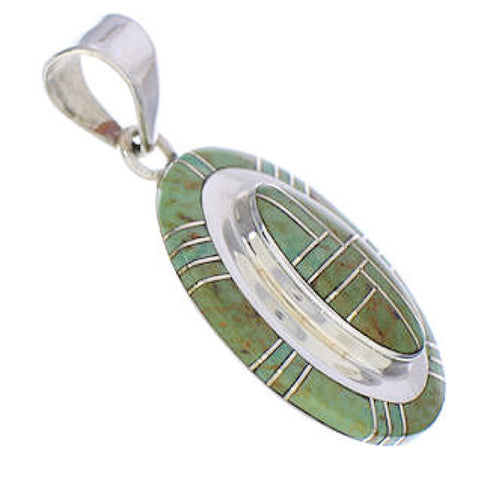 Southwestern Turquoise And Silver Pendant PX29614