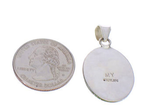 Southwestern Turquoise And Silver Pendant PX29614