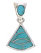 Southwest Jewelry Turquoise Inlay Pendant PX29637