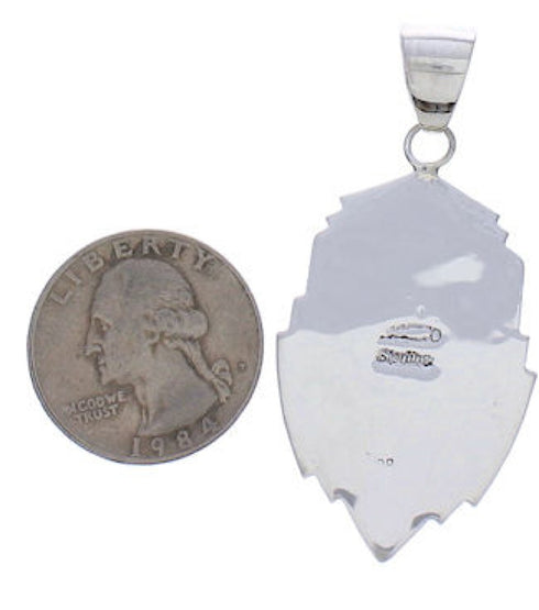 Sterling Silver Native American Design Multicolor Pendant PX29447