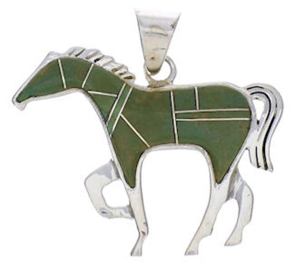 Turquoise Horse Pendant Southwest Jewelry EX29800